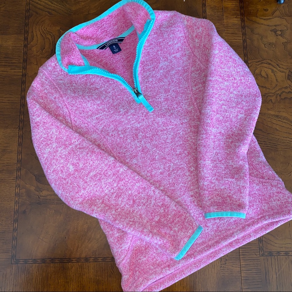 Lands’ End Kids Fleece Quarter Zip Pullover
